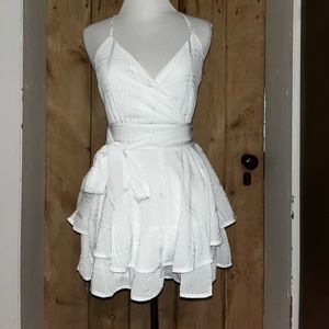 White romper dress
